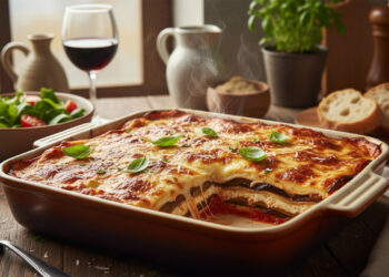 A melhor lasanha light de berinjela para quem ama comida saudável