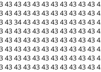 Encontre o número escondido na ilusão de ótica em 15 segundos