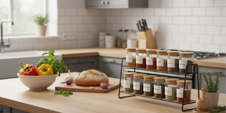 Como organizar temperos e deixar a bancada mais bonita e prática