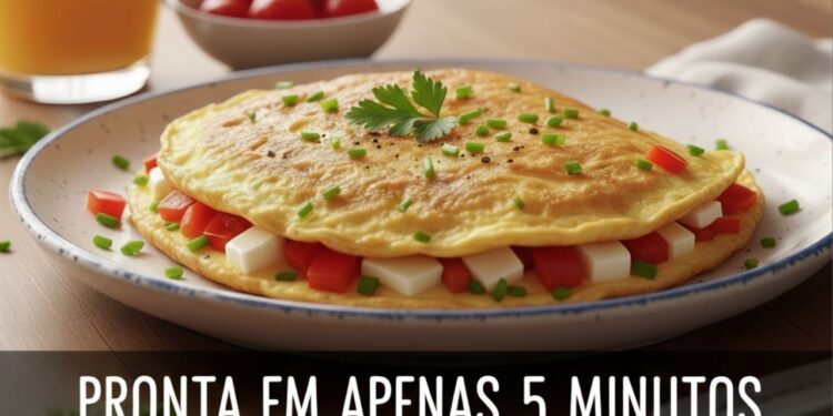 Omelete fofinha e saborosa pronta em 5 minutos