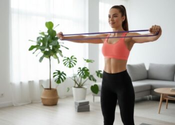 Exercícios com elástico para emagrecer e fortalecer a musculatura em casa