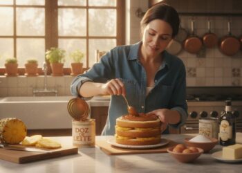 Bolo de abacaxi com doce de leite é a receita que minha avó preparava em datas especiais