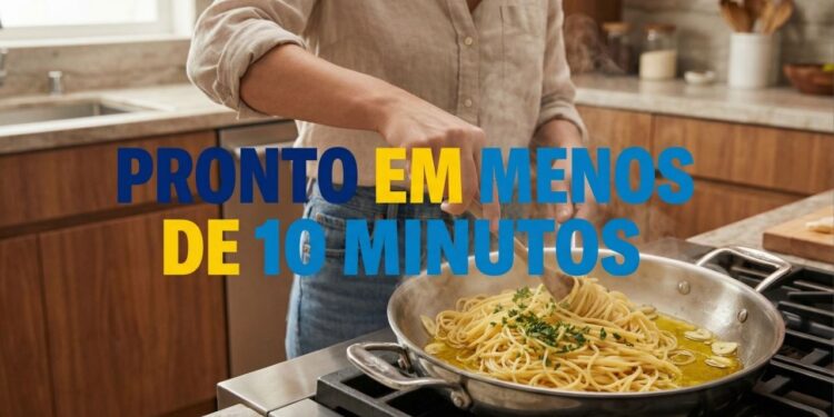 Receita de macarrão alho e óleo simples e saborosa para fazer em menos de 10 minutos