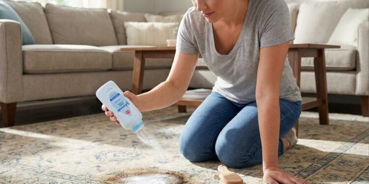 Nem bicarbonato, nem limão: esse item da despensa tira manchas de tapetes com facilidade