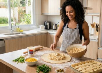 Receita de torta de frango cremosa com catupiry em casa