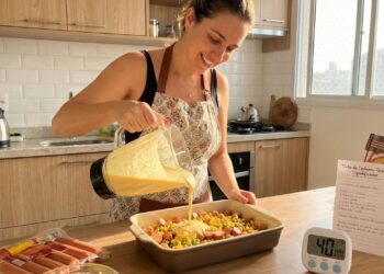 Faça uma incrível torta de cachorro-quente de liquidificador em 40 minutos