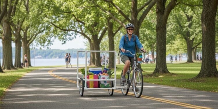 Como construir uma carretinha de bicicleta caseira de PVC de forma simples