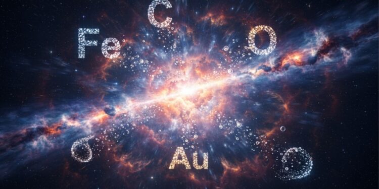 Efeitos das supernovas na criação de elementos químicos essenciais para a terra