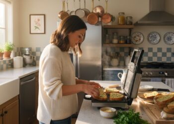 Prepare um gostoso pão de alho na sanduicheira em 2 minutos