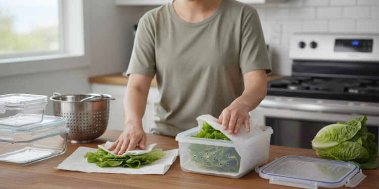 Como conservar alface fresca por até 7 dias sem perder o sabor