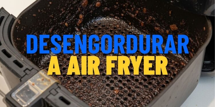Nem sabão de coco, nem detergente: este item remove a gordura da air fryer