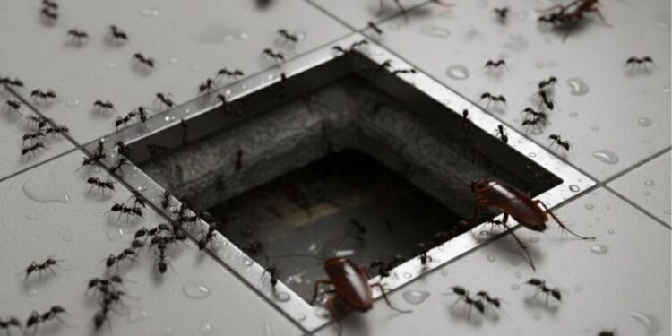 Solução simples impede os insetos de invadirem o banheiro