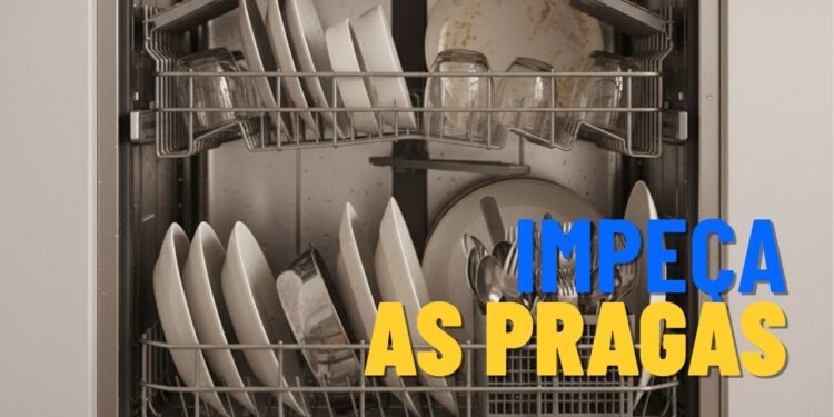 Mistura caseira e vedação eficaz afastam baratas do lava-louças