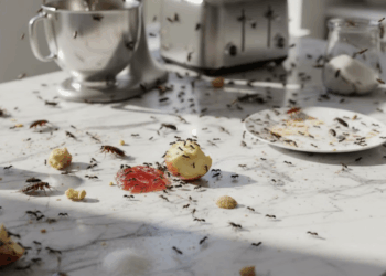 Este “banquete” secreto está atraindo insetos para a cozinha