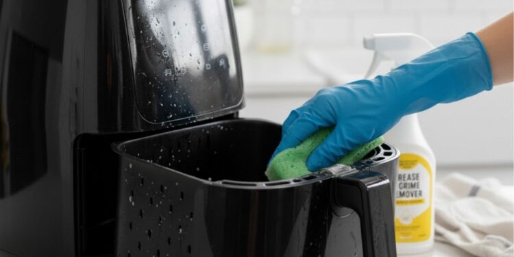 Misturinha caseira limpa a air fryer rapidamente