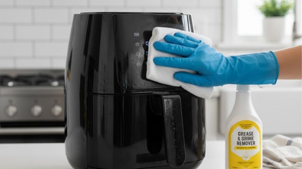 Misturinha caseira limpa a air fryer rapidamente