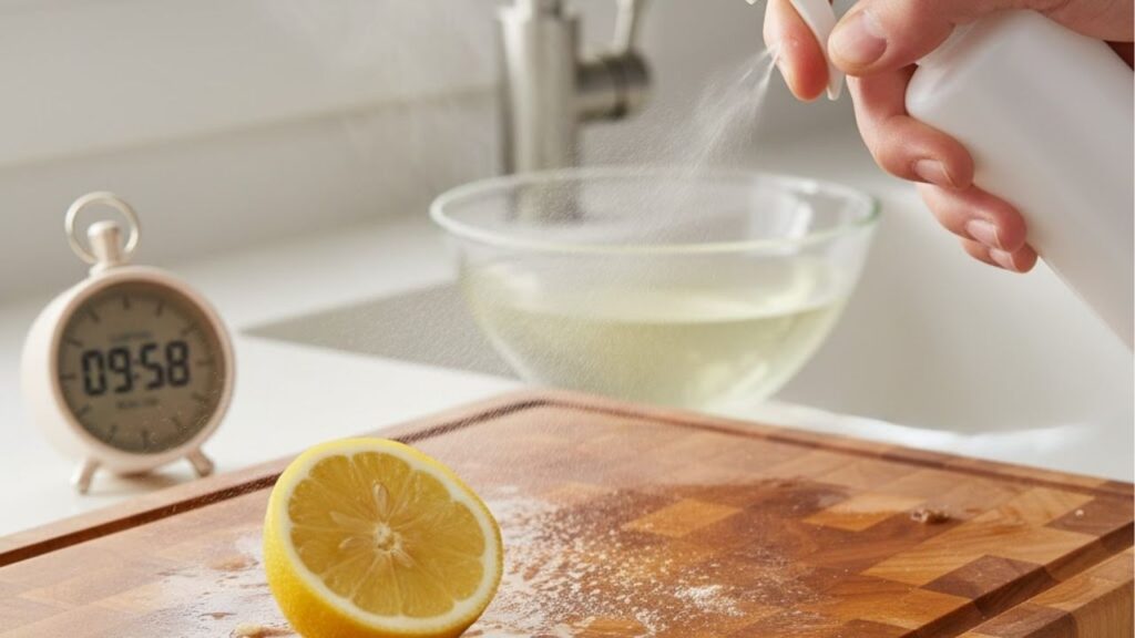 Deixar a tábua de corte livre de cheiro e bactérias com estes itens