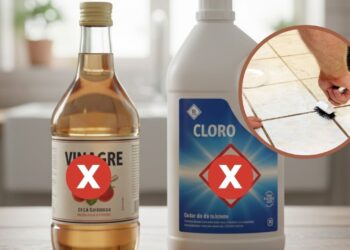 Nem vinagre, nem cloro: o truque que limpa rejunte melhor