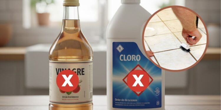 Nem vinagre, nem cloro: o truque que limpa rejunte melhor