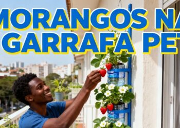 Cultive morangos o ano todo com garrafa pet