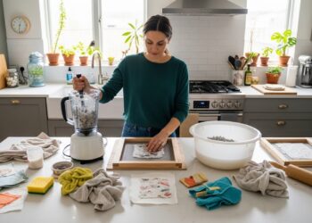 Como fazer papel reciclado em casa de forma sustentável