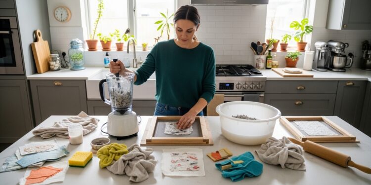 Como fazer papel reciclado em casa de forma sustentável