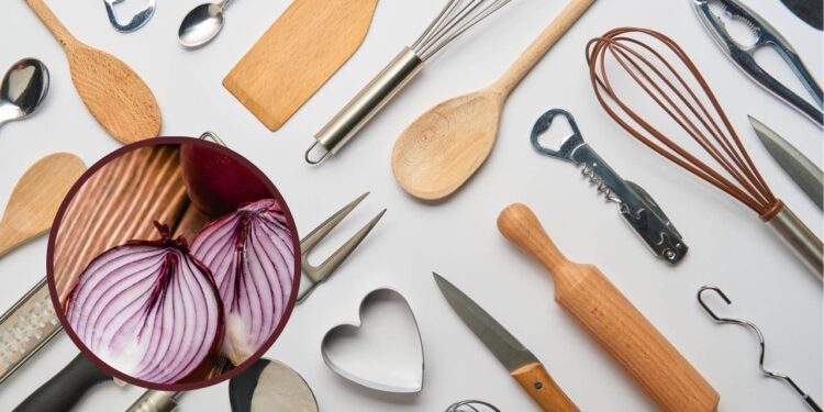 Evite que o cheiro de cebola fique impregnado nos utensílios
