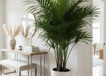 As plantas que embelezam corredores e hall de entrada