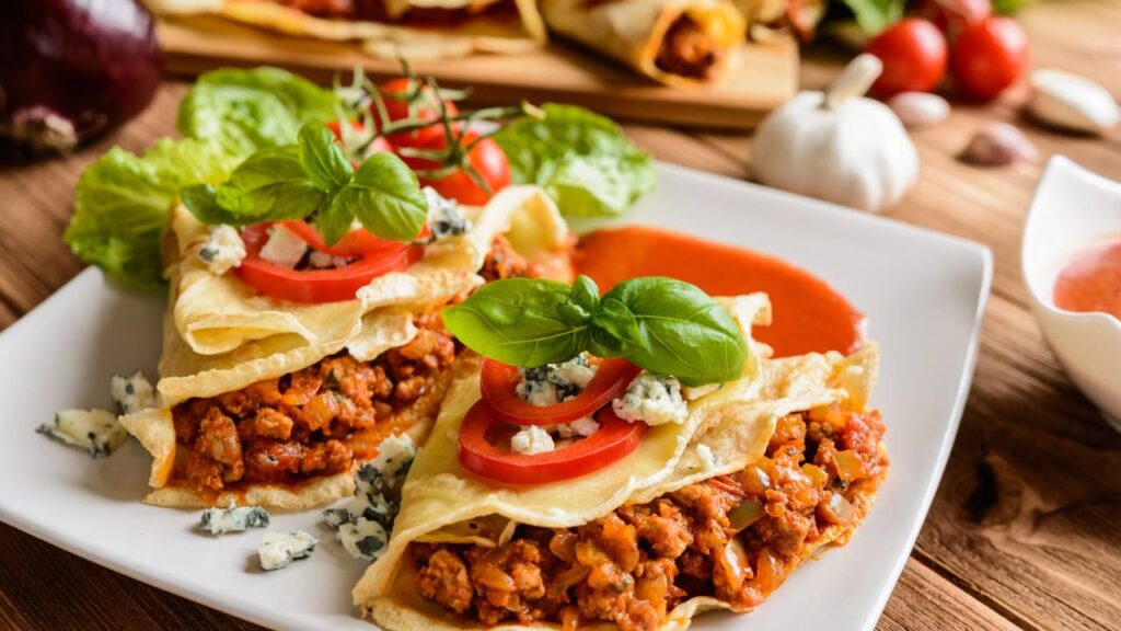 Esta receita de cremosas panquecas de carne moída é ideal para uma refeição em família