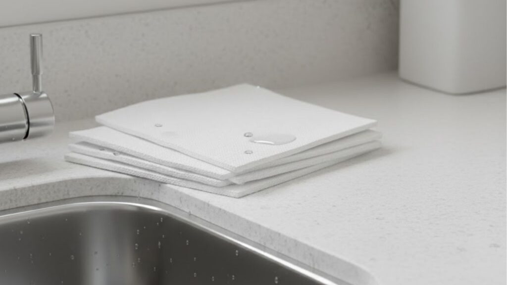 Truque simples para secar a pia rápido e evitar mofo