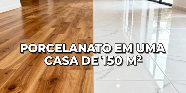 Quanto custa trocar todo o piso de madeira por porcelanato em uma casa de 150 m² em novembro de 2025
