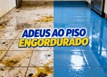 Piso da cozinha engordurado? Veja como deixar limpo e brilhando