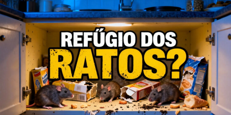 O esconderijo preferido dos ratos dentro de armários e despensas