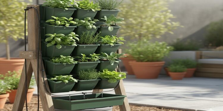 Aprenda a montar uma horta vertical com irrigação e tenha alimentos frescos em casa