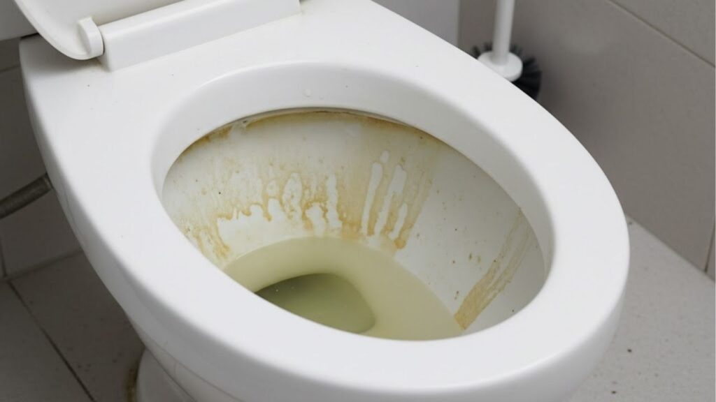 Truque simples para deixar o vaso sanitário sem manchas amarelas