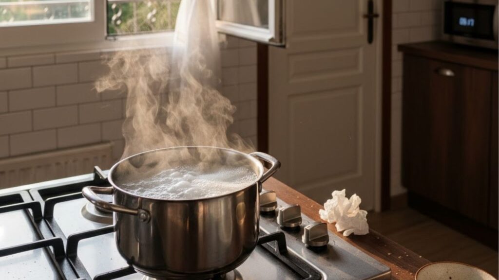 Truque com vinagre elimina o cheiro de fritura da casa