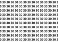 Encontre o número 03 entre os números 30 em menos de 10 segundos