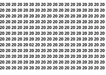 Apenas 7 em cada 18 pessoas encontram o número oculto em 6 segundos