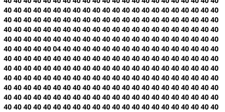 Somente 60% da população brasileira encontram o número oculto em 8 segundos