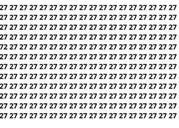 Apenas 2 a cada 10 pessoas encontram o número escondido em 3 segundos