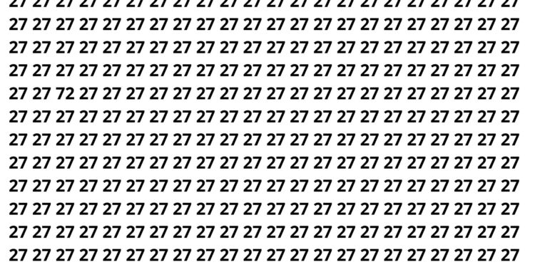 Apenas 2 a cada 10 pessoas encontram o número escondido em 3 segundos