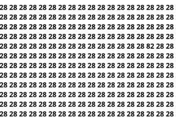 Somente 40% das pessoas encontram o número escondido em 5 segundos