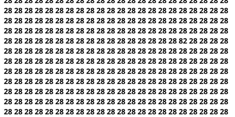 Somente 40% das pessoas encontram o número escondido em 5 segundos