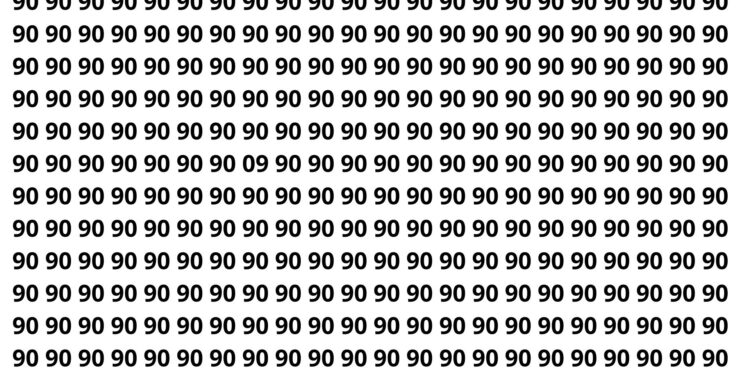 Apenas 3 em cada 10 pessoas encontram o número oculto em menos de 7 segundos