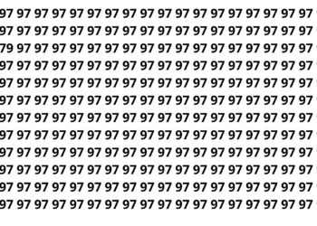 Somente 5 em cada 10 pessoas encontram o número escondido em 8 segundos