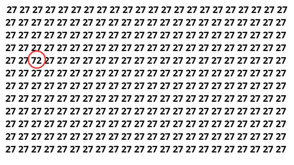 Apenas 2 a cada 10 pessoas encontram o número escondido em 3 segundos