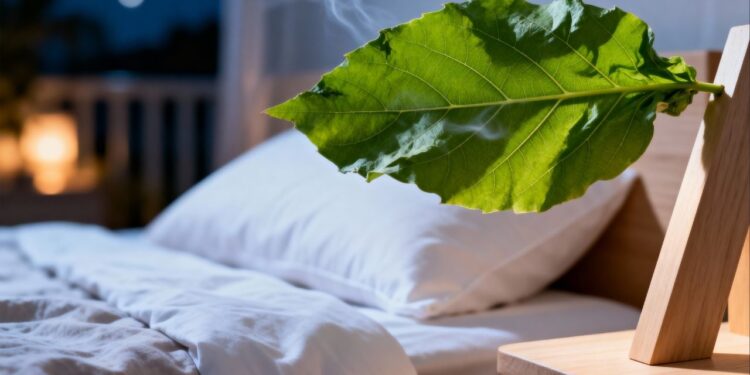 Apenas uma folha para acabar com os insetos no quarto de noite nesse verão
