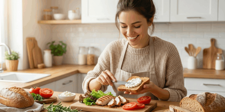 Um lanche saudável que combina frango e ricota em poucos minutos