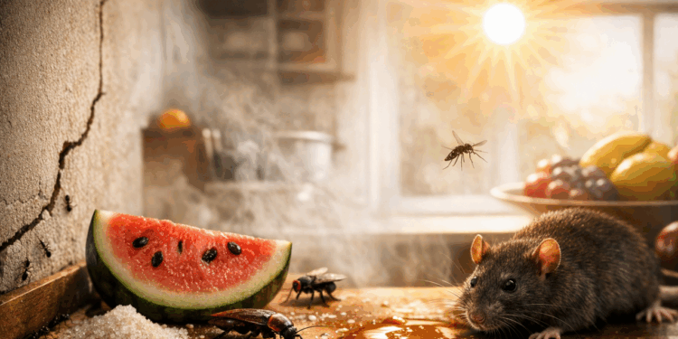 Esse erro comum no calor está atraindo pragas para sua casa sem você perceber