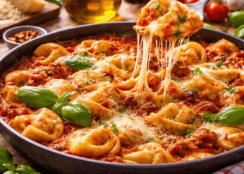 Essa receita de capeletti de carne é rápida, cheia de sabor e tem um truque com queijo maravilhoso